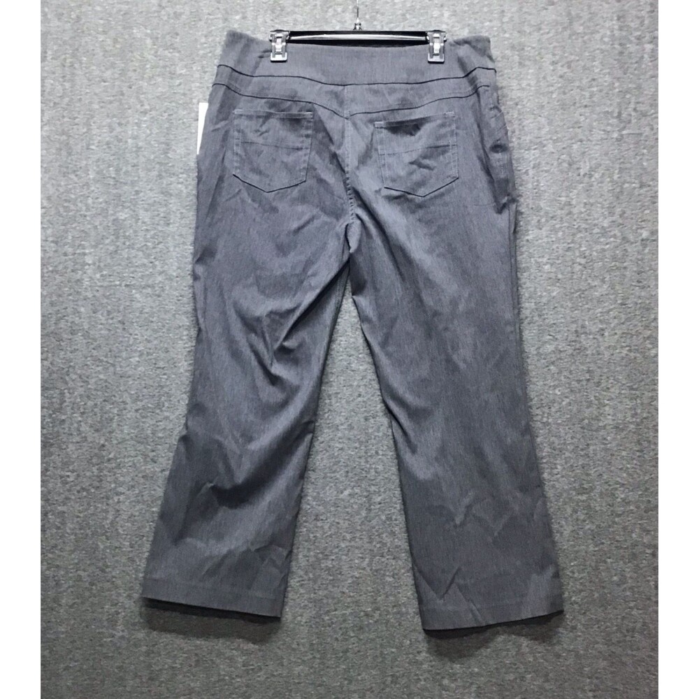 Alia Petite Womens Dress Pants 16P Heather Gray Pull On Hight Rise NEW - Picture 5 of 8